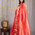 Peach traditional silk saree