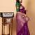 Purple pure silk saree