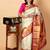 Beige pure silk saree
