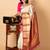 Beige pure silk saree