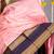 Pastel pink brocade silk saree