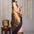 Pastel pink brocade silk saree