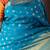 Blue kanchipuram saree
