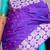 Indigo purple silk saree