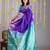 Indigo purple silk saree