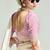 Organza tissue multi colour sequins embroidery handwork engagement wear saree