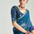 Organza tissue morpeach and purple sequins embroidery handwork engagement wear saree