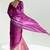 Magenta and peach organza tissue sequins embroidery handwork wedding wear saree