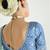 Organza tissue sea green and light blue sequins embroidery handwork engagement wear saree