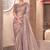 Simmer silk party wear saree beige color with embroidery work