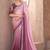 Chifoon silk party wear saree multi color with embroidery work