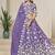 Light Purple Embroidered Crush Organza Lehenga Choli