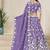 Light Purple Embroidered Crush Organza Lehenga Choli