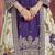 Chinon silk purple embroidered palazzo readymade salwar suit-Full Stitched free size