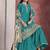 Chinon silk light sea green embroidered palazzo readymade salwar suit-Full Stitched free size