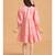 Solid Polyester Wedding Dress for Girls - A-Line, Round Neck, Half Sleeves