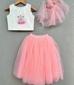 Goddess lakshmi embroidered lehenga set for girls