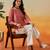 Hand embroidered dusty peach chanderi lucknowi chikankari indian women short kurti