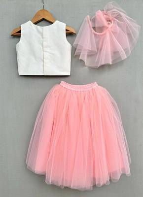 Goddess lakshmi embroidered lehenga set for girls 3