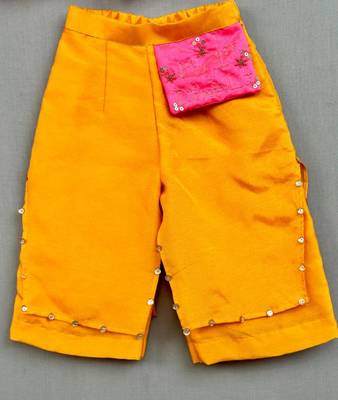 Heart embroidered top with customised pant for girls 3