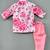 Pink floral kurta with pant for boys