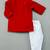 Sequin heart embroidered attached jacket with kurta & pant for boys
