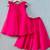 Bright pink co-ord set with heart applique for girls