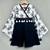 Stylish black & white floral jumpsuit for girls
