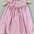 English pink satin dress with sequin yoke for girls