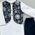 Floral printed attached nehru jacket with kurta & pants for boys