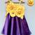Stunning velvent dress in purple for girls