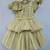 Dazzling green & gold sequin gown  for girls
