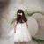 Soft layered net dress with gold bow for girls