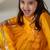 Yellow angrakha style kurti with matching dhoti for girls