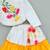 Floral hand embroidered top with tiered lehenged for girls