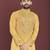 Yellow original mirror work men's kurta and Pajama for Mens