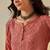 Hand embroidered dusty peach chanderi lucknowi chikankari indian women short kurti