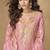 Light pink simar silk embroidered designer plazzo suit