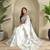 White Crush Organza Embroidered Saree
