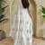 White Crush Organza Embroidered Saree