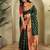 Dark Green Paithani silk blend Sarees 