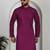 Chikankari embroidered cotton purple kurta