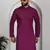 Chikankari embroidered cotton purple kurta