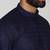 Chikankari embroidered cotton navy blue kurta
