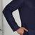 Chikankari embroidered cotton navy blue kurta