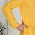 Chikankari embroidered cotton yellow kurta