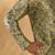 Silk blend abstract printed Green kurta