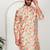 Silk blend floral printed yellow kurta