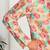 Silk blend floral printed yellow kurta