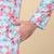Men linen sky blue floral printed kurta